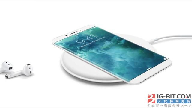 苹果8无线充电概念图